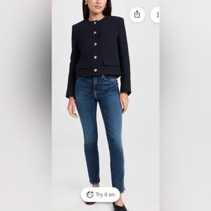 Good American Good Legs Skinny Jeans, Dark Wash 6 NWT